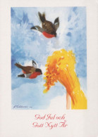 Buon Anno Natale UCCELLO Vintage Cartolina CPSM #PBM636.A - Neujahr
