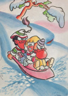 PÈRE NOËL Bonne Année Noël GNOME Vintage Carte Postale CPSM #PBL841.A - Santa Claus