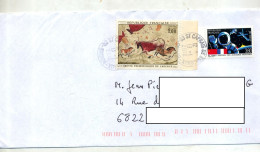 Lettre Cachet Saint Caprais Sur Lascaux  Espace - Handstempel