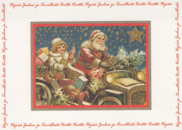 BABBO NATALE Buon Anno Natale Vintage Cartolina CPSM #PBL075.A - Santa Claus