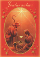 Vergine Maria Madonna Gesù Bambino Natale Religione Vintage Cartolina CPSM #PBB719.A - Virgen Maria Y Las Madonnas