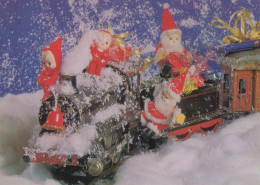 BABBO NATALE Buon Anno Natale Vintage Cartolina CPSM #PBB239.A - Santa Claus