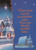 Buon Anno Natale CHIESA Vintage Cartolina CPSM Unposted #PBA563.A - Neujahr
