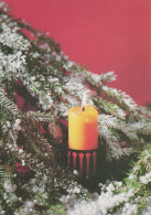 Feliz Año Navidad VELA Vintage Tarjeta Postal CPSM #PBA257.A - New Year