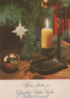 Feliz Año Navidad VELA Vintage Tarjeta Postal CPSM #PBA297.A - Neujahr