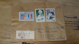 Enveloppe Recommandée PARIS Pour LA CIOTAT - 1949  ............BOITE1.......... 474 - 1921-1960: Modern Tijdperk
