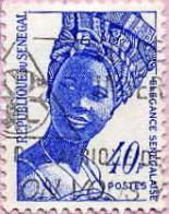 Sénégal (Rep) Poste Obl Yv: 374 Mi:502 Elegance Sénégalaise (Belle Obl.mécanique) - Sénégal (1960-...)