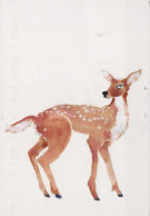 CIERVOS Animales Vintage Tarjeta Postal CPSM #PBS521.A - Altri & Non Classificati