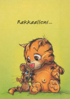 KATZE MIEZEKATZE Tier Vintage Ansichtskarte Postkarte CPSM #PBQ802.A - Gatti