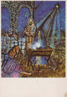 Virgen María Virgen Niño JESÚS Navidad Religión Vintage Tarjeta Postal CPSM #PBP663.A - Vergine Maria E Madonne