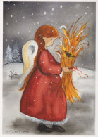 ÁNGEL Navidad Vintage Tarjeta Postal CPSM #PBP593.A - Anges