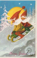 WEIHNACHTSMANN SANTA CLAUS Neujahr Weihnachten Vintage Ansichtskarte Postkarte CPSMPF #PKG323.A - Kerstman