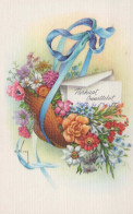 FLORES Vintage Tarjeta Postal CPSMPF #PKG055.A - Blumen