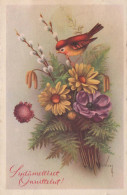 FLOWERS Vintage Ansichtskarte Postkarte CPSMPF #PKG098.A - Flowers