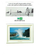 Lot 2 Cpm - Bretagne - Illustration -  La Septième Vague - Région UNE VRAIE FORCE - Sport Voile - Bretagne