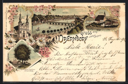 Lithographie Oberndorf A. Salzach, Kaiserbuche Und Gasthaus A. D. Haunsberge, Wallfahrtskirche Maria Bühel, Laufen  - Other & Unclassified