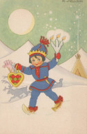 Neujahr Weihnachten KINDER Vintage Ansichtskarte Postkarte CPSMPF #PKD609.A - Nieuwjaar