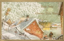 Neujahr Weihnachten Vintage Ansichtskarte Postkarte CPSMPF #PKD159.A - Neujahr