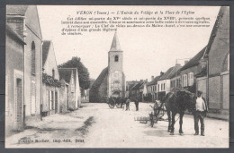 Veron - Yonne - Cheval - Attelage Avec Charrue - Veron