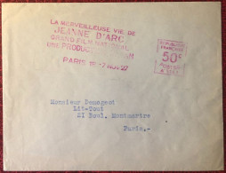 France, Thème CINEMA - Flamme (Ema 041) JEANNE D'ARC 7.11.1927 - (C1011) - Kino