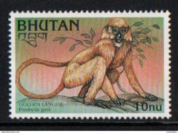 Bhutan  - 1997 - Endangered Species - 	Presbytis Geei - MNH ( OL 18/03/2023 ) - Bhutan