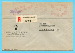 R - Brief Neuallschwil 1955 Mit Firmenfreistempel - Absender: Elco Papier A.G. - Storia Postale