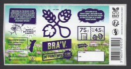 Etiquette De Bière De Printemps  -   Bra'v -    Brasserie  Du Vignoble  à  Riquewihr  (68) - Bière