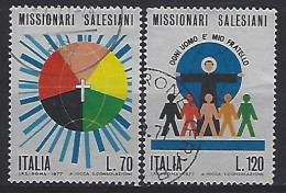 Italy 1977  Aussere Mission Der Saleslaner  (o) Mi.1563-1564 - 1971-80: Usados