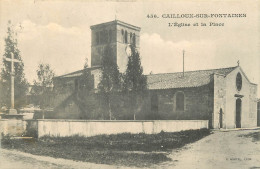 69 - CAILLOUX SUR FONTAINES - L'EGLISE ET LA PLACE - Sonstige & Ohne Zuordnung