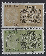 Italy 1977  Kampagne Fur Steuerehrlichkeit  (o) Mi.1565-1566 - 1971-80: Oblitérés