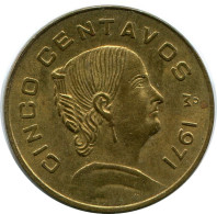 5 CENTAVOS 1971 MEXIKO MEXICO Münze #AH422.5.D.A - Messico