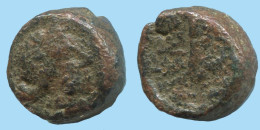 Authentique ORIGINAL GREC ANCIEN Pièce 4g/12mm #AG150.12.F.A - Griechische Münzen