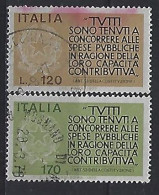 Italy 1977  Kampagne Fur Steuerehrlichkeit  (o) Mi.1565-1566 - 1971-80: Afgestempeld