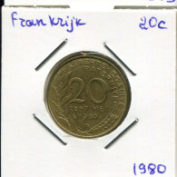 20 CENTIMES 1980 FRANCE Coin French Coin #AM861.U.A - 20 Centimes