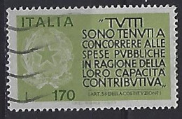 Italy 1977  Kampagne Fur Steuerehrlichkeit  (o) Mi.1566 - 1971-80: Afgestempeld