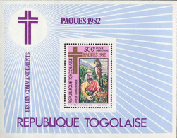 Togo (Rep) Bloc N** Yv:162 Mi:188 Pâques Les Dix Commandements - Togo (1960-...)