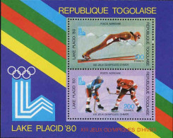Togo (Rep) Bloc N** Yv:136 Mi:151 Lake Placid 1980 - Togo (1960-...)