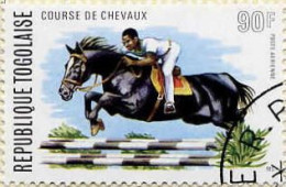 Togo (Rep) Avion Obl Yv:231/232 Courses De Chevaux (TB Cachet Rond) - Togo (1960-...)