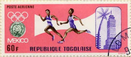 Togo (Rep) Avion Obl Yv: 86 Mi:630 Mexico Course (Beau Cachet Rond) - Togo (1960-...)