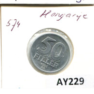 50 FILLER 1986 HUNGARY Coin #AY229.2.U.A - Hungría