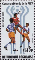 Togo (Rep) Avion N** Yv:348/351 Coupe Du Monde De Football Argentina 78 - Togo (1960-...)