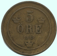 5 ORE 1888 SUECIA SWEDEN Moneda #AC625.2.E.A - Zweden
