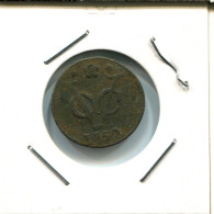 1752 HOLLAND VOC DUIT NIEDERLANDE OSTINDIEN NY COLONIAL PENNY #VOC2728.7.D.A - Dutch East Indies