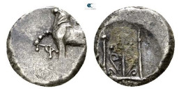 THRACE BYZANTION HEMIDRACHM BULL TRIDENT 1.85g/11mm GRIECHISCHE Münze #ANC12405.96.D.A - Greche
