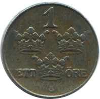 1 ORE 1917 SCHWEDEN SWEDEN Münze #AC532.2.D.A - Schweden