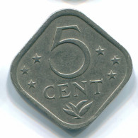 5 CENTS 1975 ANTILLES NÉERLANDAISES Nickel Colonial Pièce #S12234.F.A - Nederlandse Antillen