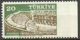 Turkey; 1959 Aspendos Festival ERROR "Imperf. Edge" - Neufs