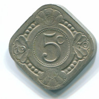 5 CENTS 1970 NIEDERLÄNDISCHE ANTILLEN Nickel Koloniale Münze #S12498.D.A - Nederlandse Antillen