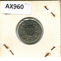 10 RAPPEN 1964 B SUIZA SWITZERLAND Moneda #AX960.3.E.A - Altri & Non Classificati