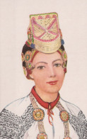 WOMEN'S CLOTHING XIX CENTURY UdSSR Vintage Ansichtskarte Postkarte CPSMPF #PKG988.A - Kostums
